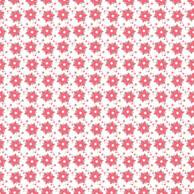 Serbest vektör küçük kış çiçekleri desen tasarımı.