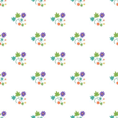 Vektör içinde bahar çiçeği deseni tasarımı