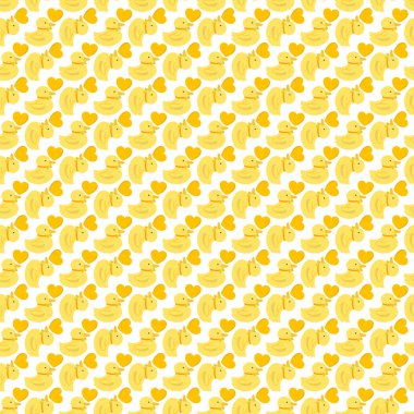 Küçük ördek yavruları Kusursuz Vektör Deseni Tasarımı