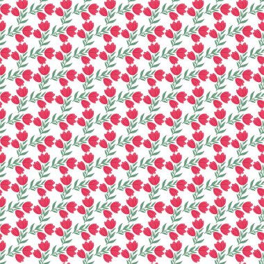  Retro Çiçek Buketleri Kusursuz Vektör Deseni Tasarımı