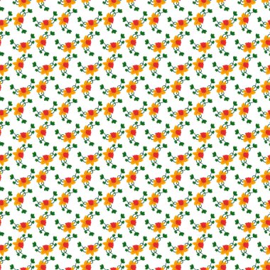  Retro Çiçek Buketleri Kusursuz Vektör Deseni Tasarımı