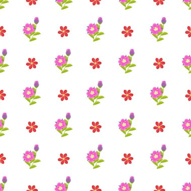 Boş vektör renkli çiçek arkaplanı