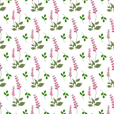 Serbest vektör suluboya yeşil yeşillik dikişsiz desen