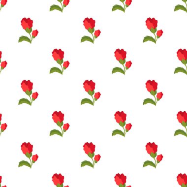 Serbest vektör düz tasarım küçük çiçek deseni tasarımı