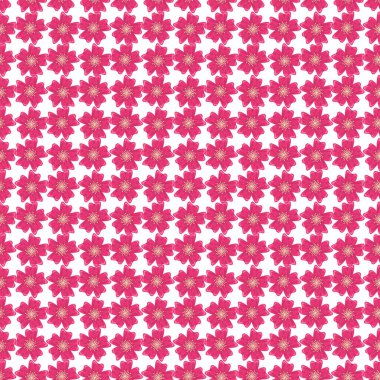 Pembe çiçekli samuray kusursuz desen.