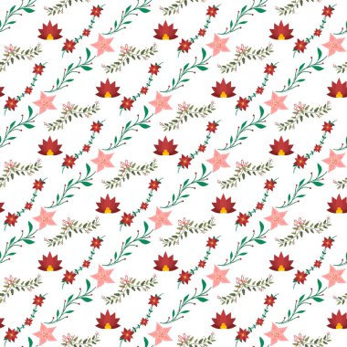 Noel burada Kusursuz Vektör Deseni Tasarımı