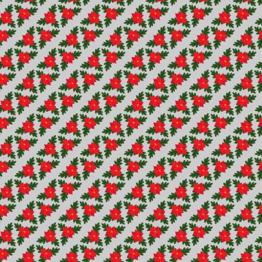 Serbest vektör düz Noel deseni tasarımı