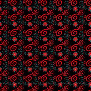 Serbest vektör desenli arkaplan, siyah vektör içinde mandala soyut illüstrasyon