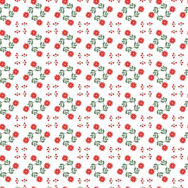 Serbest vektör el çizimi Noel deseni tasarımı