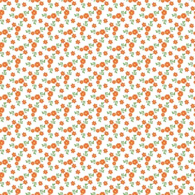 Serbest vektör düz küçük çiçek deseni