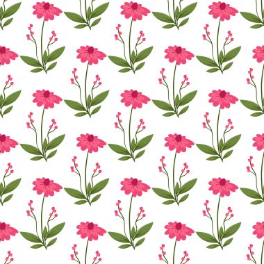 Serbest vektör rengi küçük çiçek deseni.