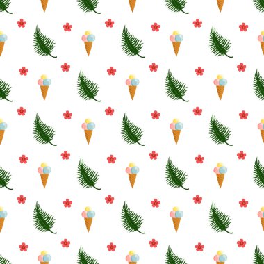 Serbest vektör düz tasarım küçük çiçek deseni tasarımı