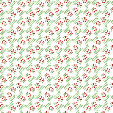 Serbest vektör düz dizayn küçük çiçek deseni