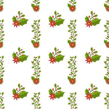 Kış Sezonu Kusursuz Vektör Deseni Tasarımı