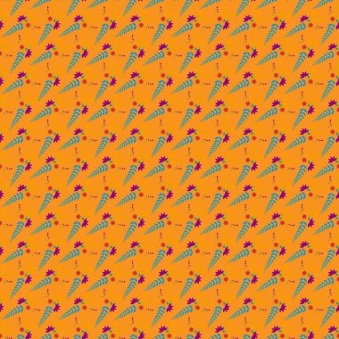 Renkli çiçek desenli duvar kağıdı baskısı