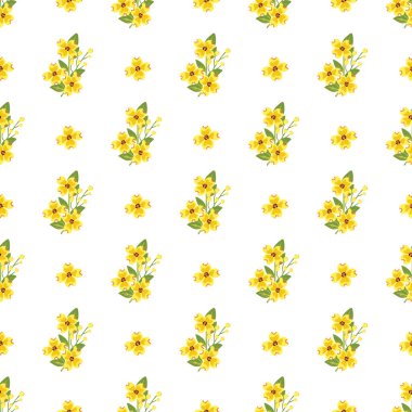 Bahar mevsimi için düz desen tasarımı