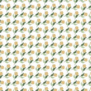 Dekoratif papatya çiçekler ile Seamless Modeli