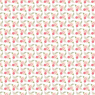 Dekoratif papatya çiçekler ile Seamless Modeli