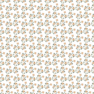 Suluboya Buketleri Kusursuz Vektör Deseni Tasarımı