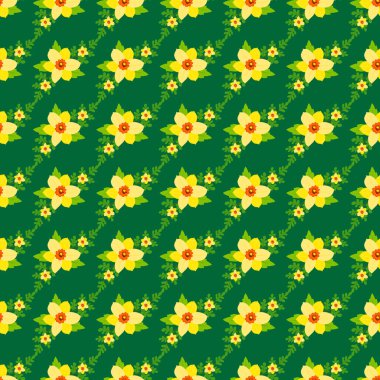 Elle çizilmiş çiçek deseni