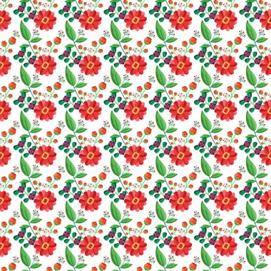 Güzel çiçekli kusursuz desen tasarımı