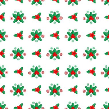 İskandinav Noeli Kusursuz Vektör Deseni Tasarımı