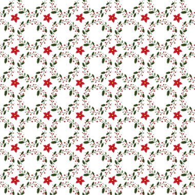 Sessiz bir Noel Gecesi Kusursuz Vektör Deseni