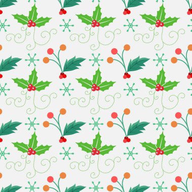 Noel burada Kusursuz Vektör Deseni Tasarımı