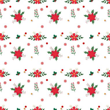 Noel burada Kusursuz Vektör Deseni Tasarımı