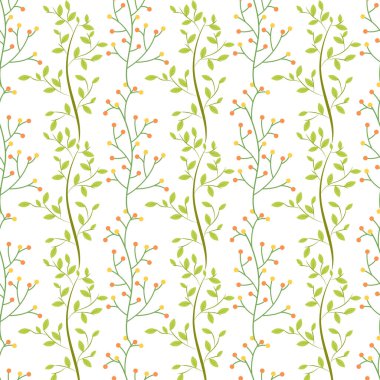 Sonbahar çiçekleri ve yapraklarıyla çiçek desenli..