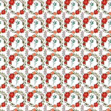 Serbest vektör karizması Çiçeksiz desen tasarımı .