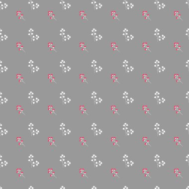 Serbest vektör Düz küçük çiçek deseni tasarımı .