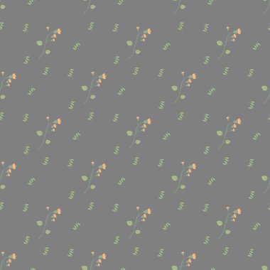 El çizimi küçük çiçekler arka planda pürüzsüz desen tasarımı .