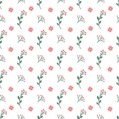 Yumuşak renk tonlarında çiçek süslemeleri ve süper yumuşak kış tasarımı