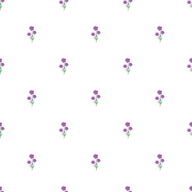 Kusursuz desenli, küçük bahar çiçekleri kır evi tarzında..