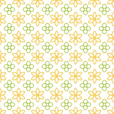 Elle çizilmiş renkli çiçek vektör deseni.