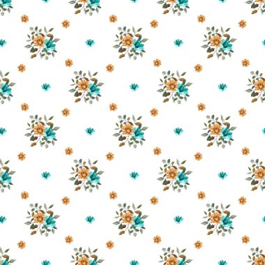 Çiçeksiz rüya Kusursuz Vektör Deseni Tasarımı