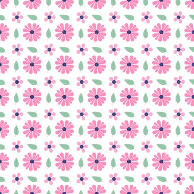 Paradisaic Çiçek Partisi Kusursuz Vektör Deseni Tasarımı