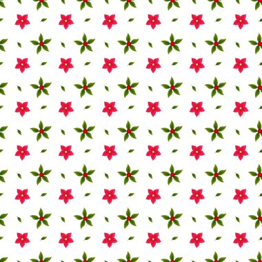 Holly Noel Kusursuz Vektör Deseni Tasarımı