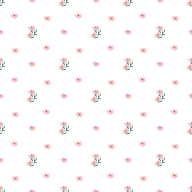 Noel çiçekleri, kutsal yapraklar ve küçük kar taneleriyle kusursuz kış vektör deseni..