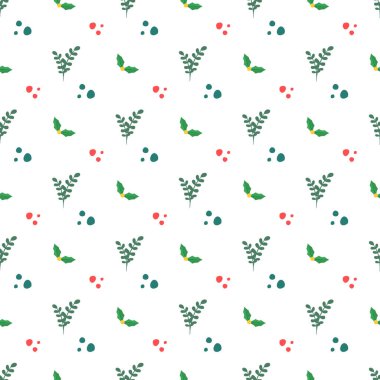 Güzel Küçük Çiçekler Kusursuz Vektör Deseni Tasarımı