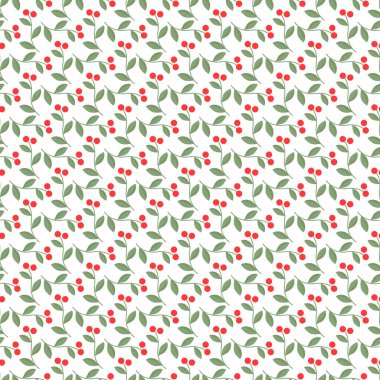 Çeşitli el yapımı Noel unsurları ve kusursuz bir tekrarı olan sevimli, parlak kış tatili deseni..