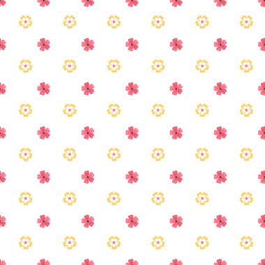 Çiçek desenli, el çizimi çiçekler ve çiçek elementleri..