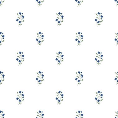 Dağınık çiçekli kusursuz çiçek desenli..