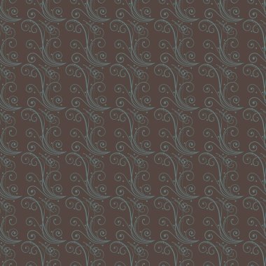 Mavi tonlardaki karmaşık girdaplı soyut desenler koyu bir arkaplanı zarafetle süslüyor. Dekoratif tasarımlar, tekstil ve sanat projeleri için ideal, şık ve zarif yinelenen temaları gerektirir.