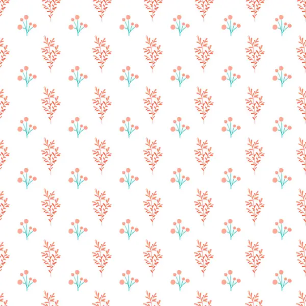 Beyaz arka planda canlı deniz mavisi ve turuncu tonlarda minimalist çiçek motifleri içeren zarif, pürüzsüz desenler, duvar kağıdı, kumaş tasarımları ve yaratıcı dijital projeler için idealdir..