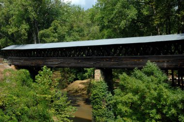 Bridge Spans Crooked Creek clipart