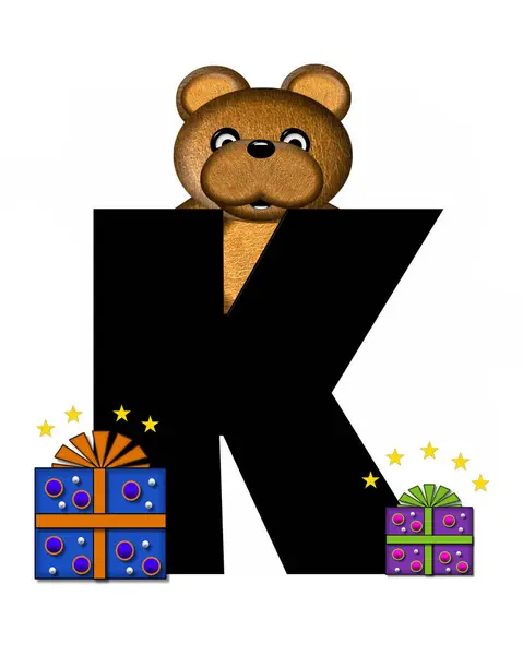 Stock image The letter K, in the alphabet set 