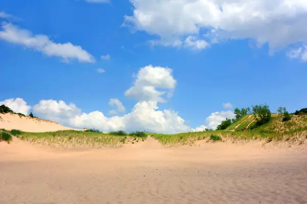 stock image Warren Dunes are protected in the Indiana Dunes National Park.  This area is in the far southern section of the park.