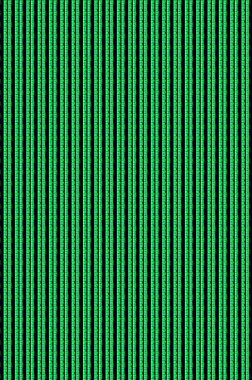 Siyah çizgili kireç yeşil çizgiler beyaz ve pembe noktalı çizgiler var..